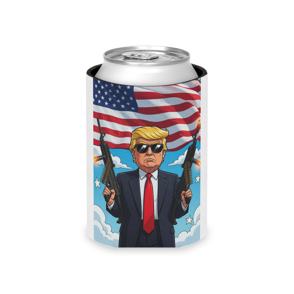 Patriotic Funny Trump can cooler.