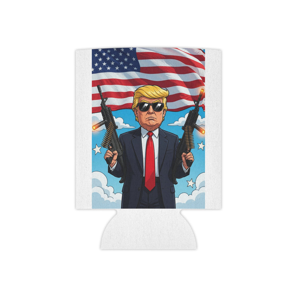 Patriotic Funny Trump can cooler.